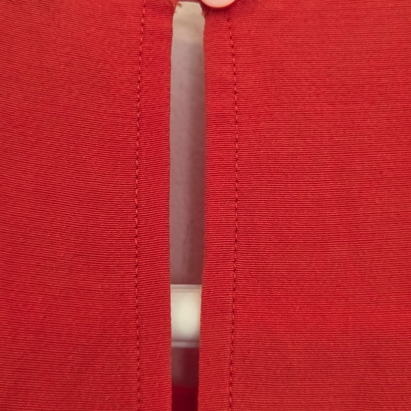 NWT Eileen Fisher M Red Maxi dress sleeveless slit summer wedding quest luxury - Picture 8 of 12